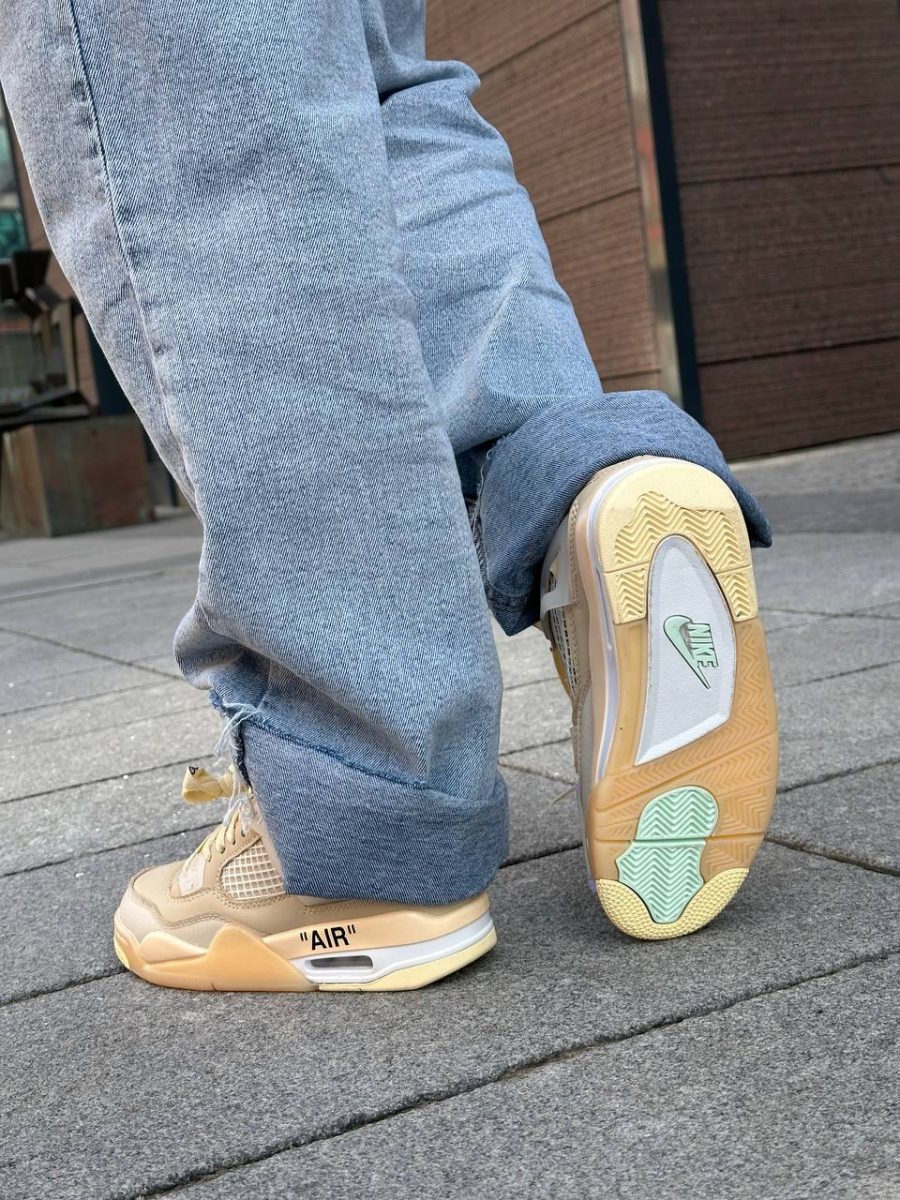 Кроссовки Nike Air Jordan 4 Retro Off White Sail