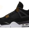 Кроссовки Nike Air Jordan 4 Retro Royalty Black/Metallic Gold-White