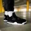 Кроссовки Nike Air Jordan 4 Retro Royalty Black/Metallic Gold-White
