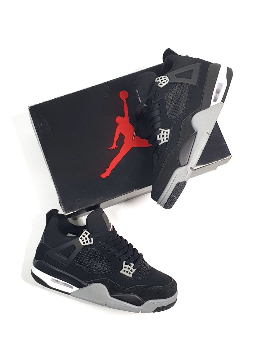 Кроссовки Nike Air Jordan 4 Retro SE Black Canvas