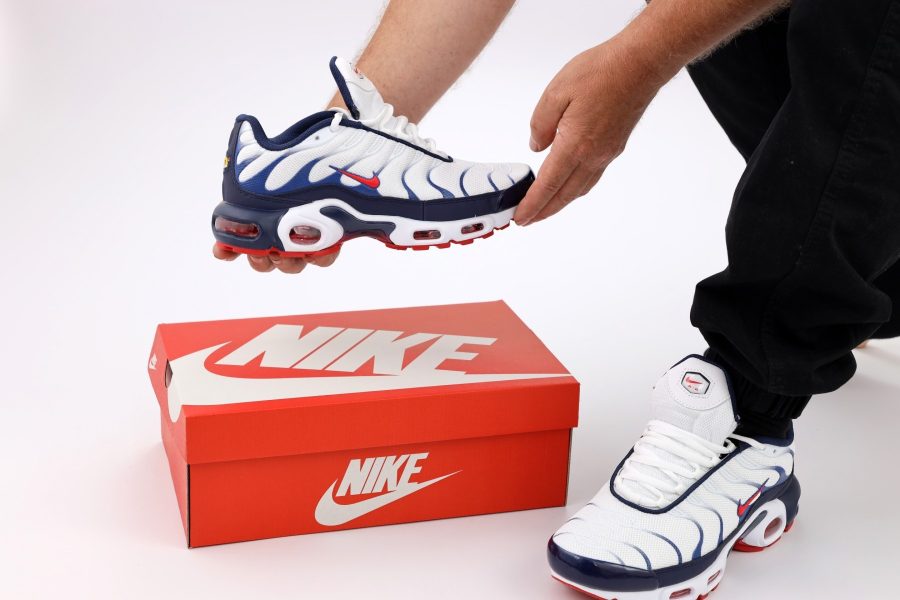 Кроссовки Nike Air Max Plus TN White/Blue/Red