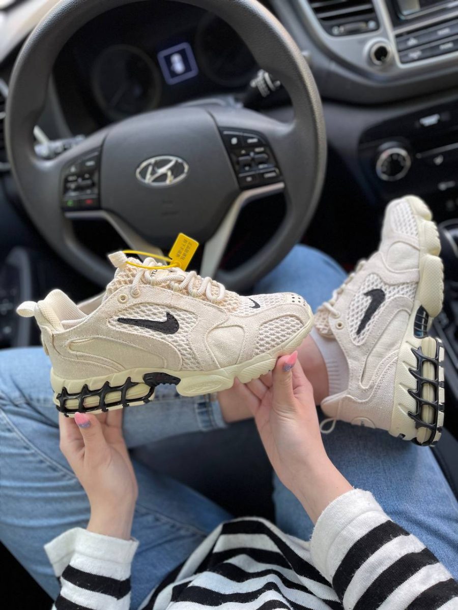 Кросівки Nike Air Zoom x Stussy Spiridon Caged Fossil