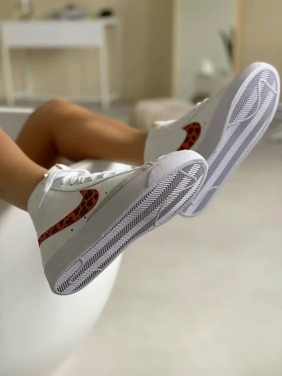 Кросівки Nike Blazer Mid ’77 White/Leopard