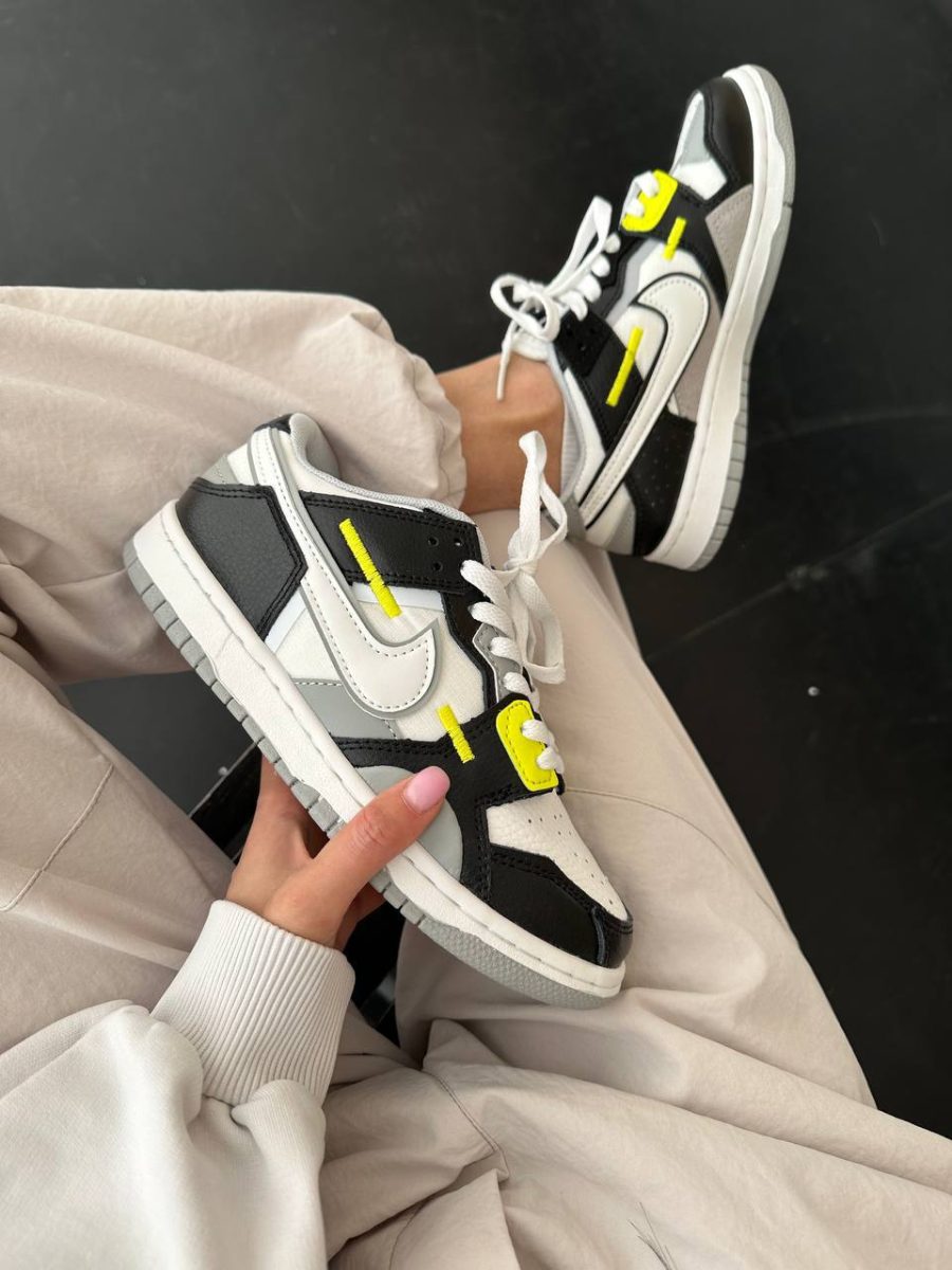 Кроссовки Nike Dunk Scrap Wolf Grey Light Lemon Twist
