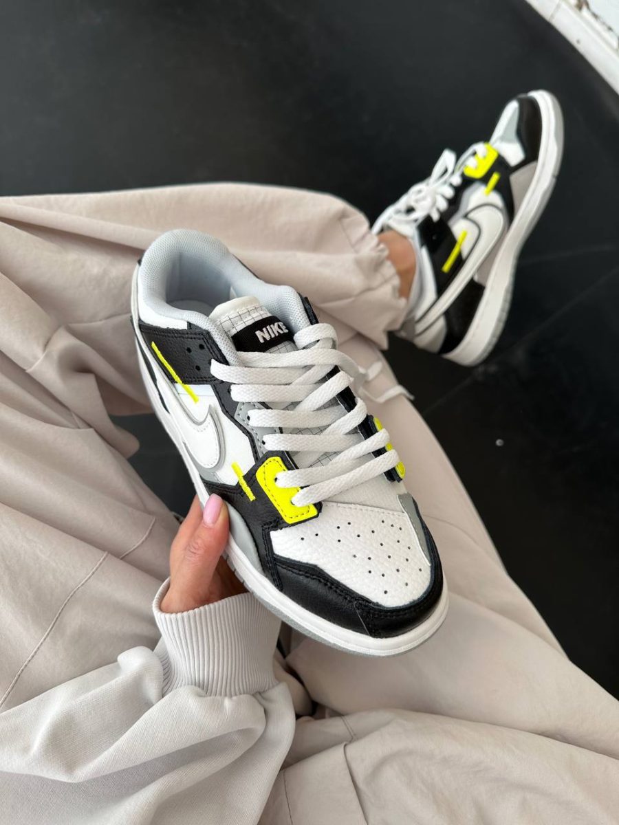 Кроссовки Nike Dunk Scrap Wolf Grey Light Lemon Twist