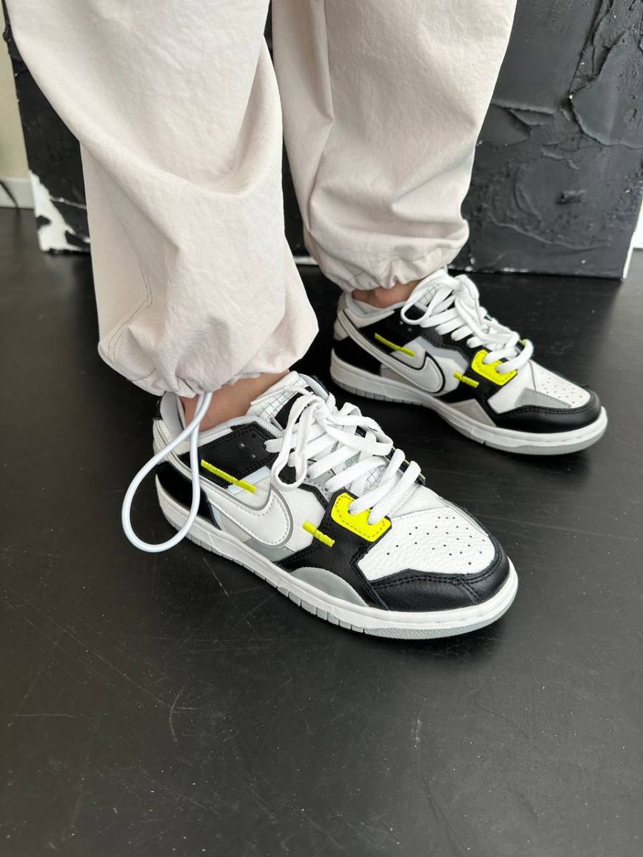 Кроссовки Nike Dunk Scrap Wolf Grey Light Lemon Twist