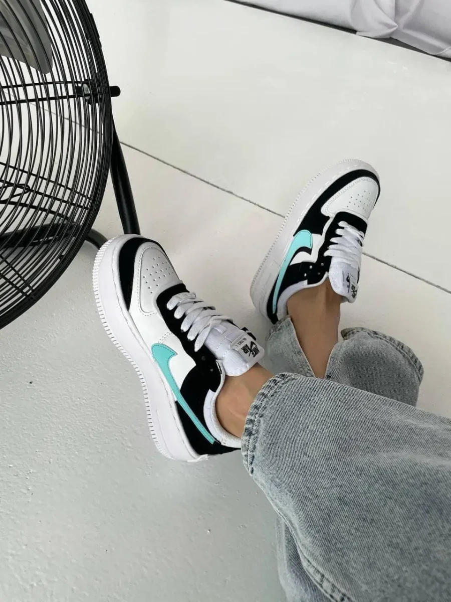 Кросівки Nike Force 1 Low Shadow White Black Aurora