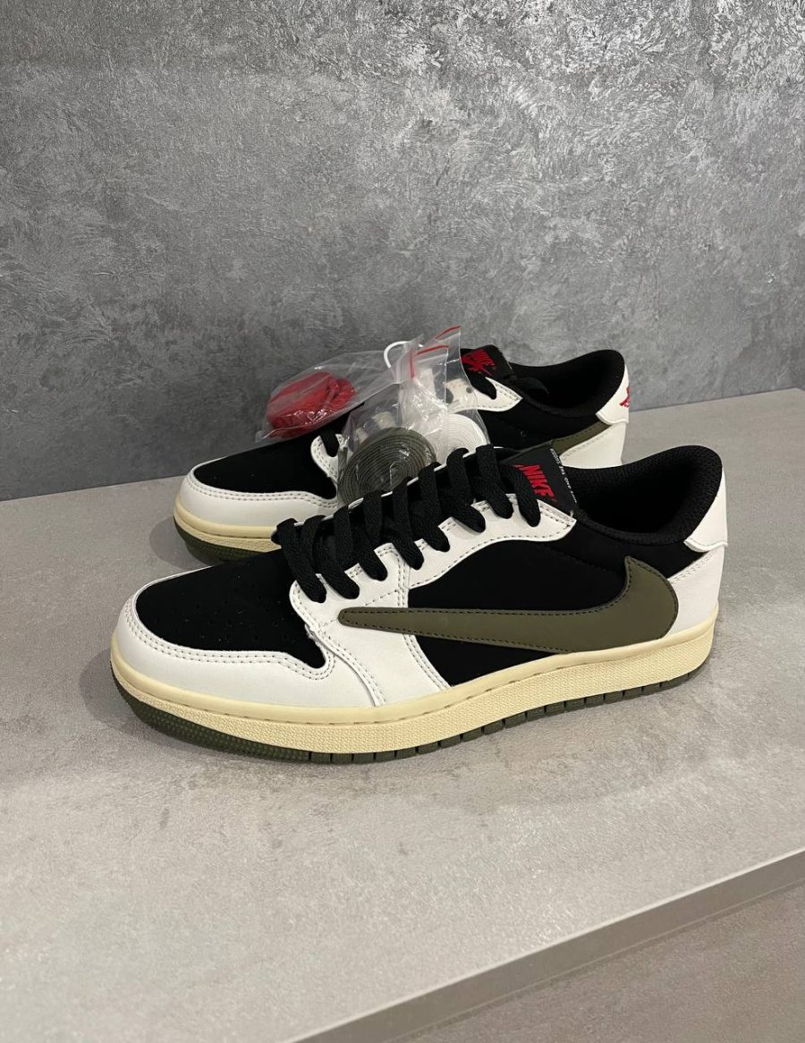 Кросівки Travis Scott x Air Jordan 1 Low OG Olive