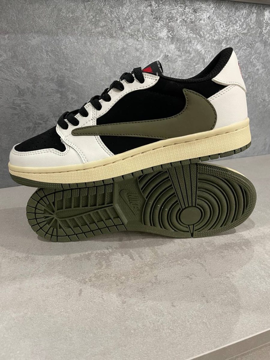 Кросівки Travis Scott x Air Jordan 1 Low OG Olive