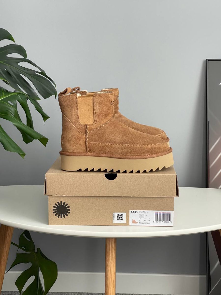 Черевики UGG Chelsea Platform Mini Boot Chestnut
