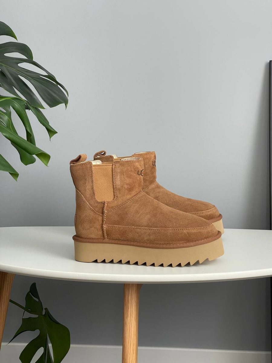 Черевики UGG Chelsea Platform Mini Boot Chestnut