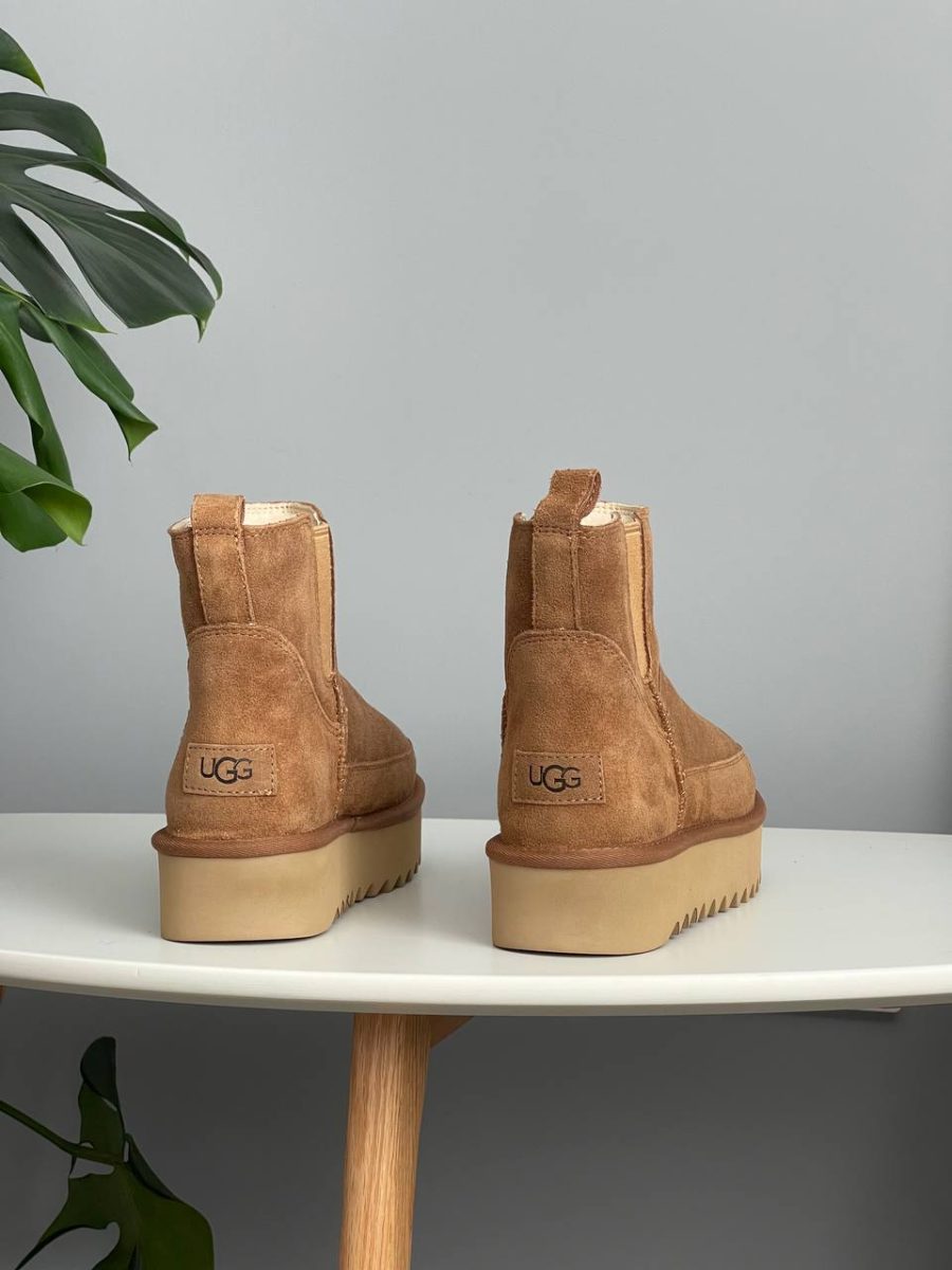 Черевики UGG Chelsea Platform Mini Boot Chestnut