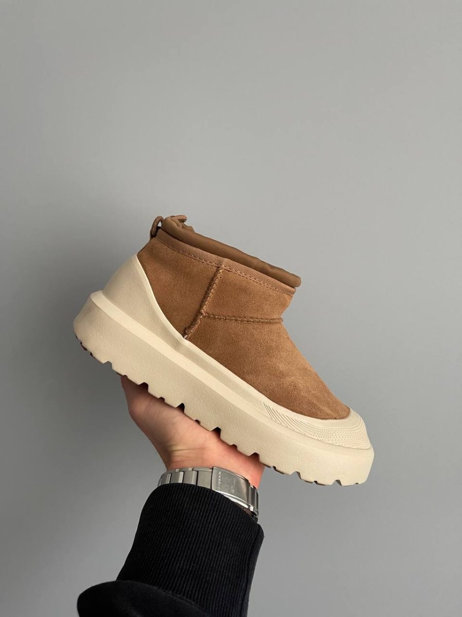 Черевики UGG Cl Ultra Mini Weather Hybrid Chestnut White