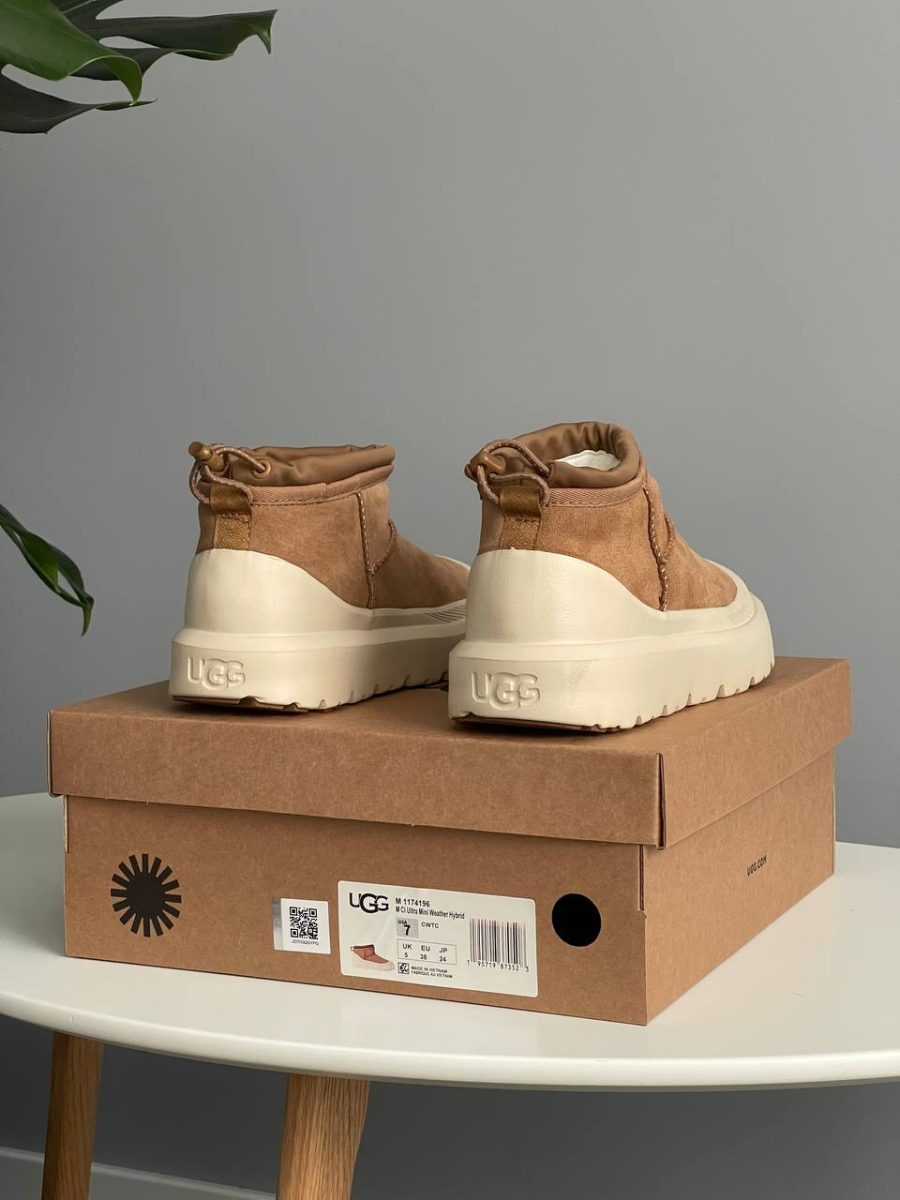 Черевики UGG Cl Ultra Mini Weather Hybrid Chestnut White
