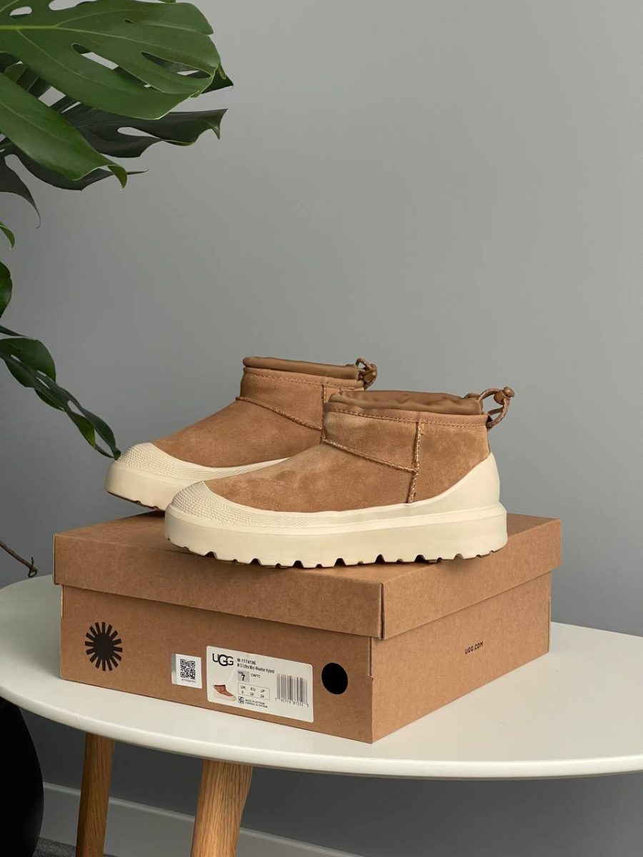 Черевики UGG Cl Ultra Mini Weather Hybrid Chestnut White