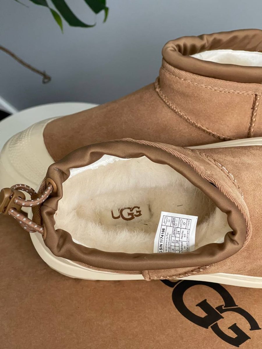 Черевики UGG Cl Ultra Mini Weather Hybrid Chestnut White