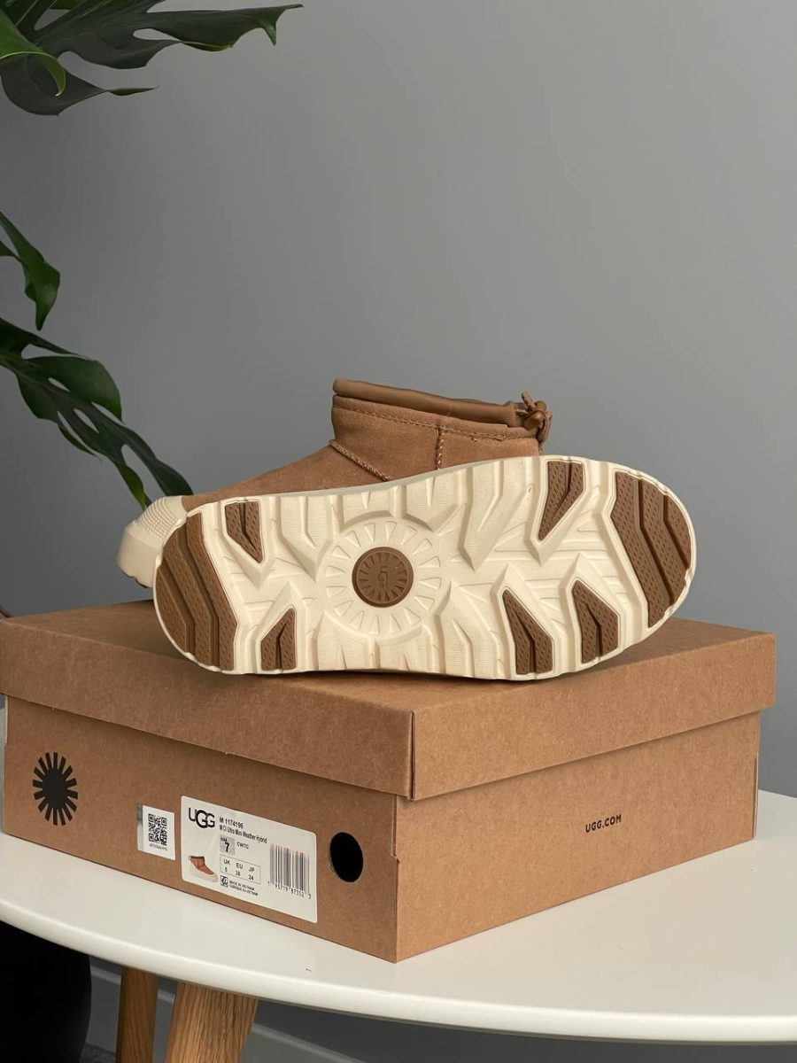 Черевики UGG Cl Ultra Mini Weather Hybrid Chestnut White