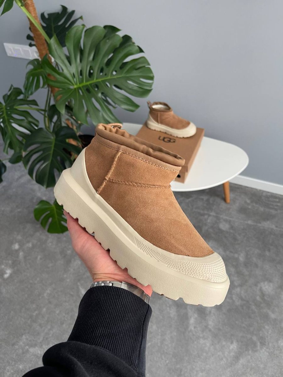 Черевики UGG Cl Ultra Mini Weather Hybrid Chestnut White
