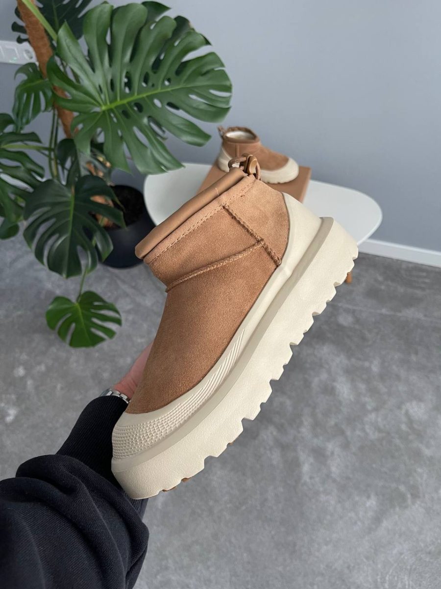 Черевики UGG Cl Ultra Mini Weather Hybrid Chestnut White