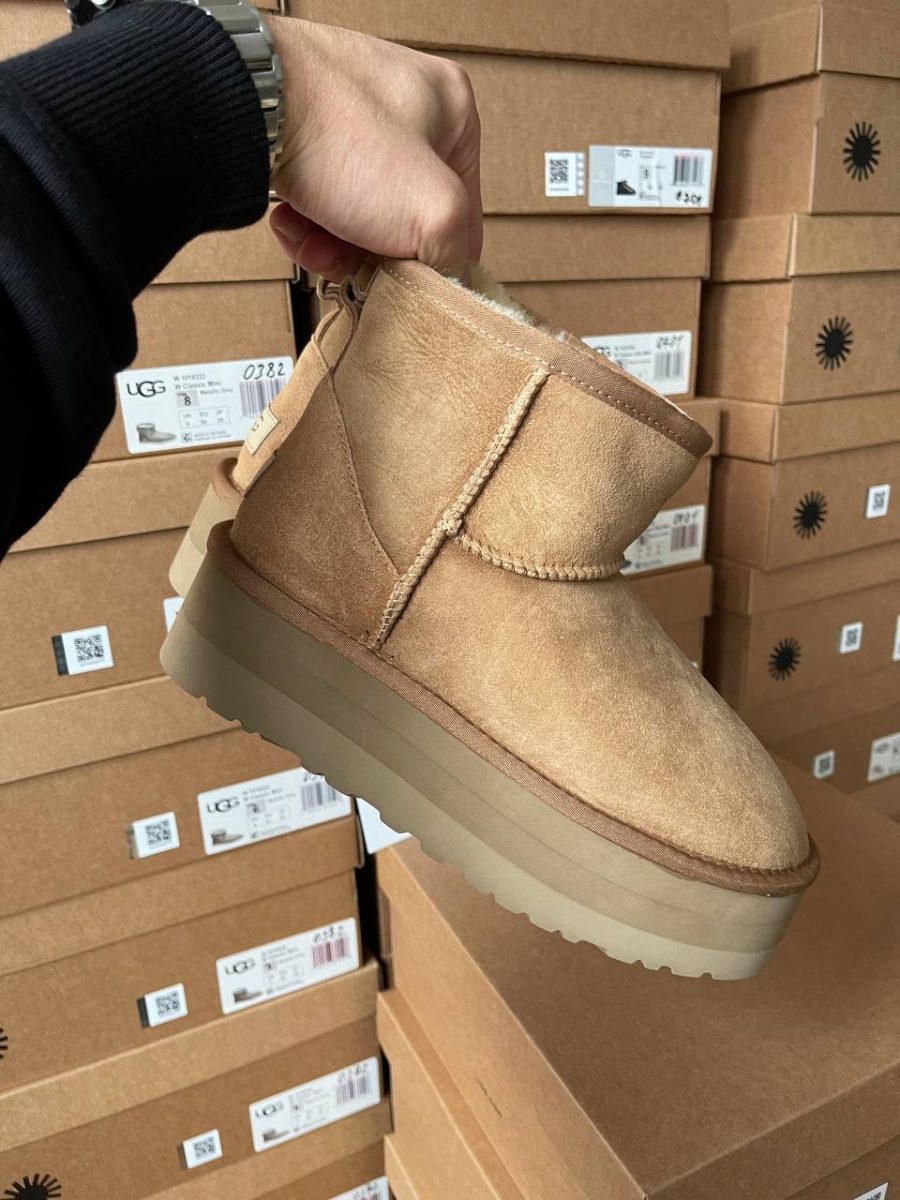 Черевики UGG Classic Mini Platform Chestnut