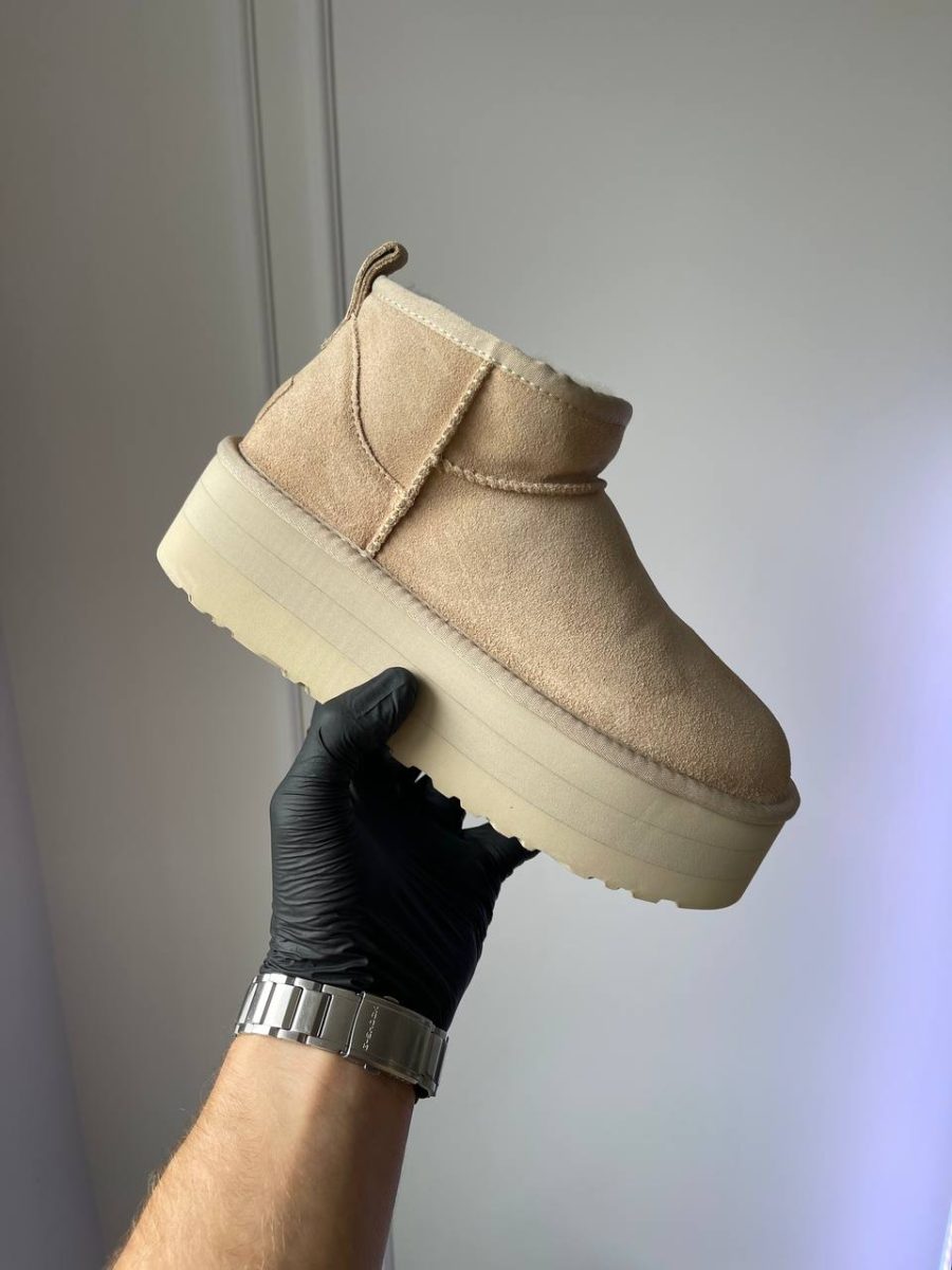 Ботинки UGG Classic Ultra Mini Platform Beige