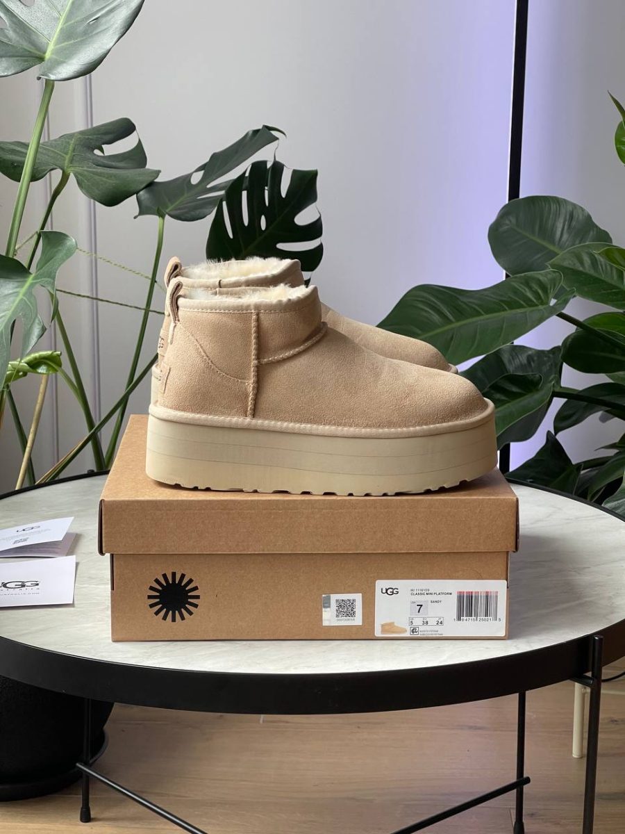 Ботинки UGG Classic Ultra Mini Platform Beige
