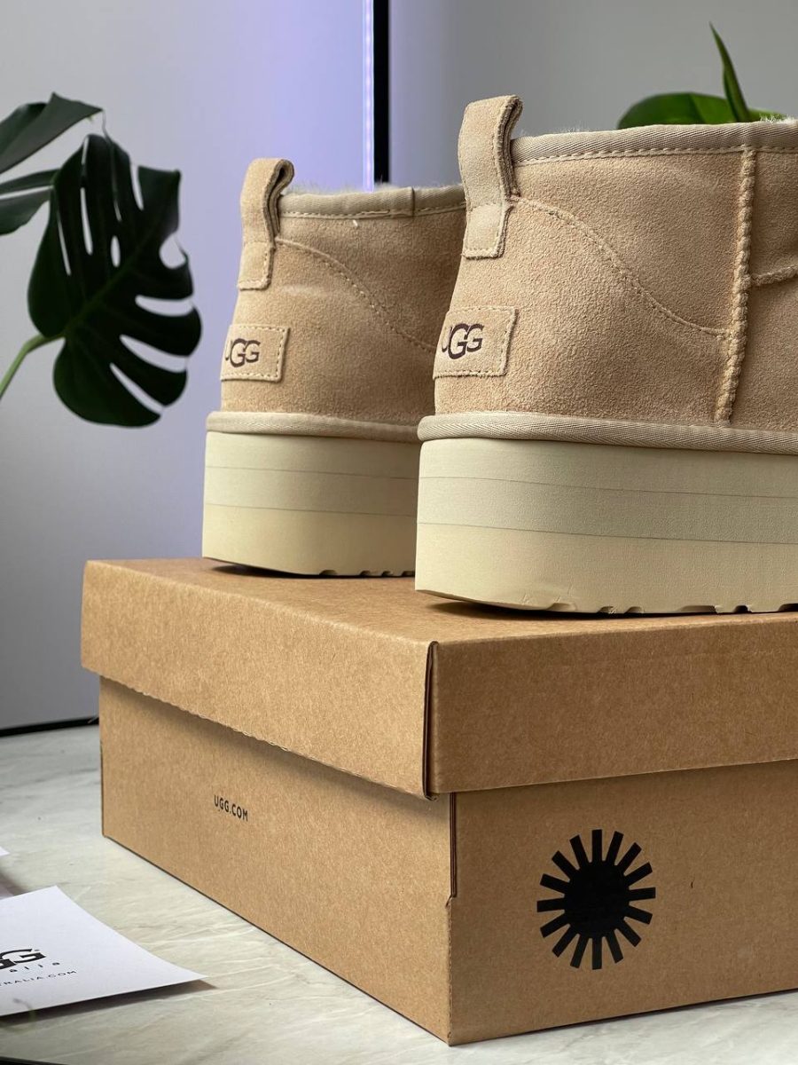 Ботинки UGG Classic Ultra Mini Platform Beige