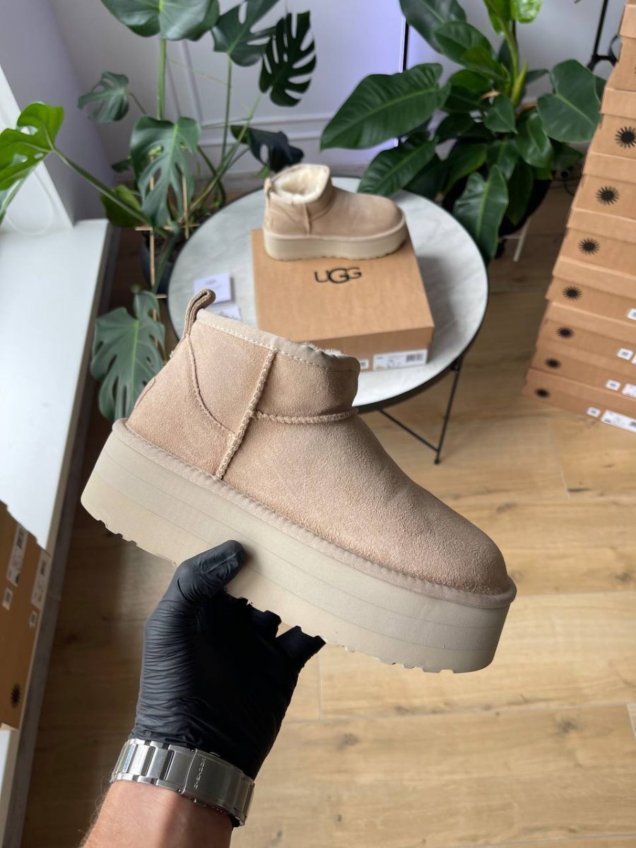 Ботинки UGG Classic Ultra Mini Platform Beige