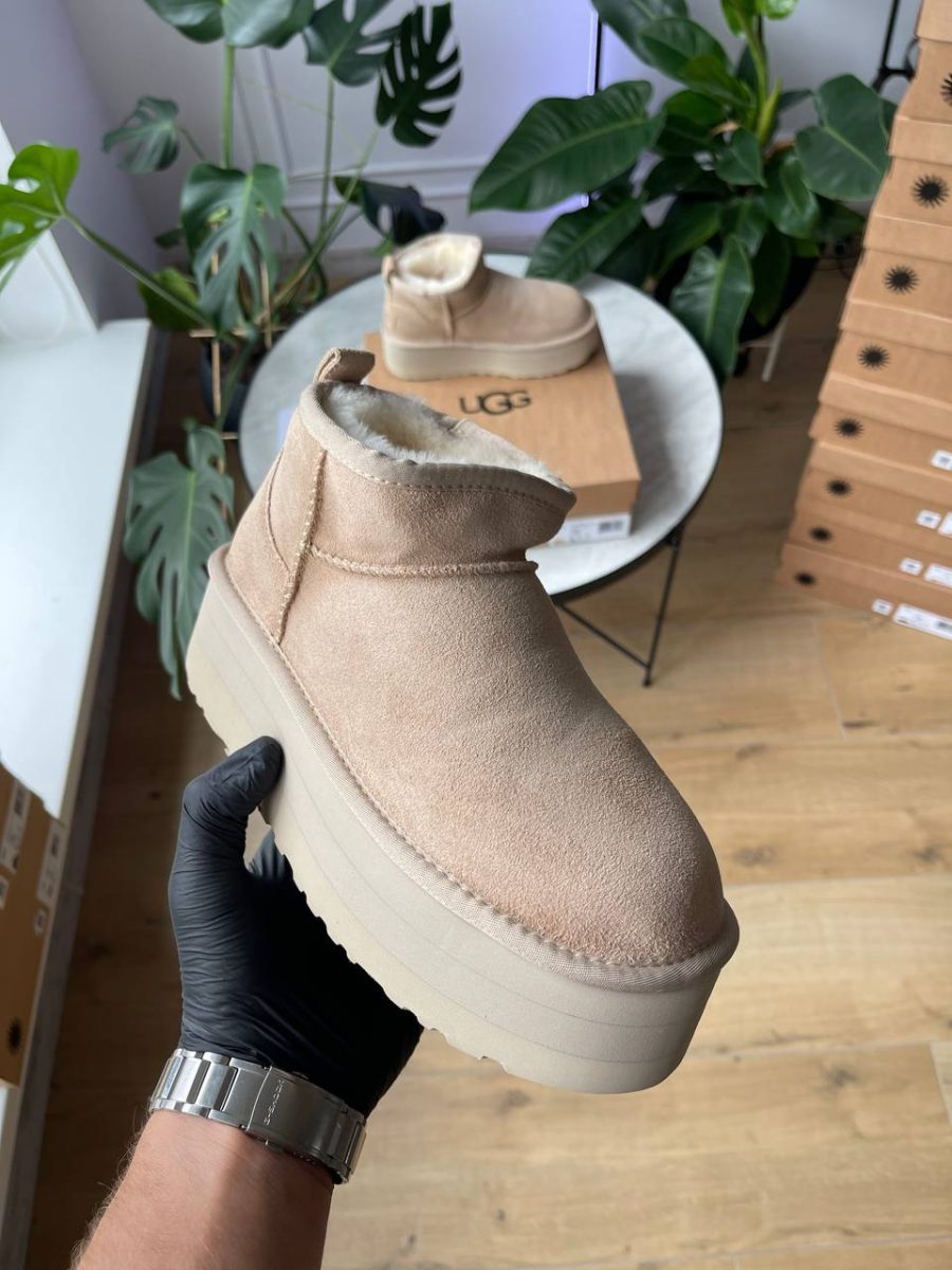 Ботинки UGG Classic Ultra Mini Platform Beige