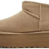 Ботинки UGG Classic Ultra Mini Platform Beige