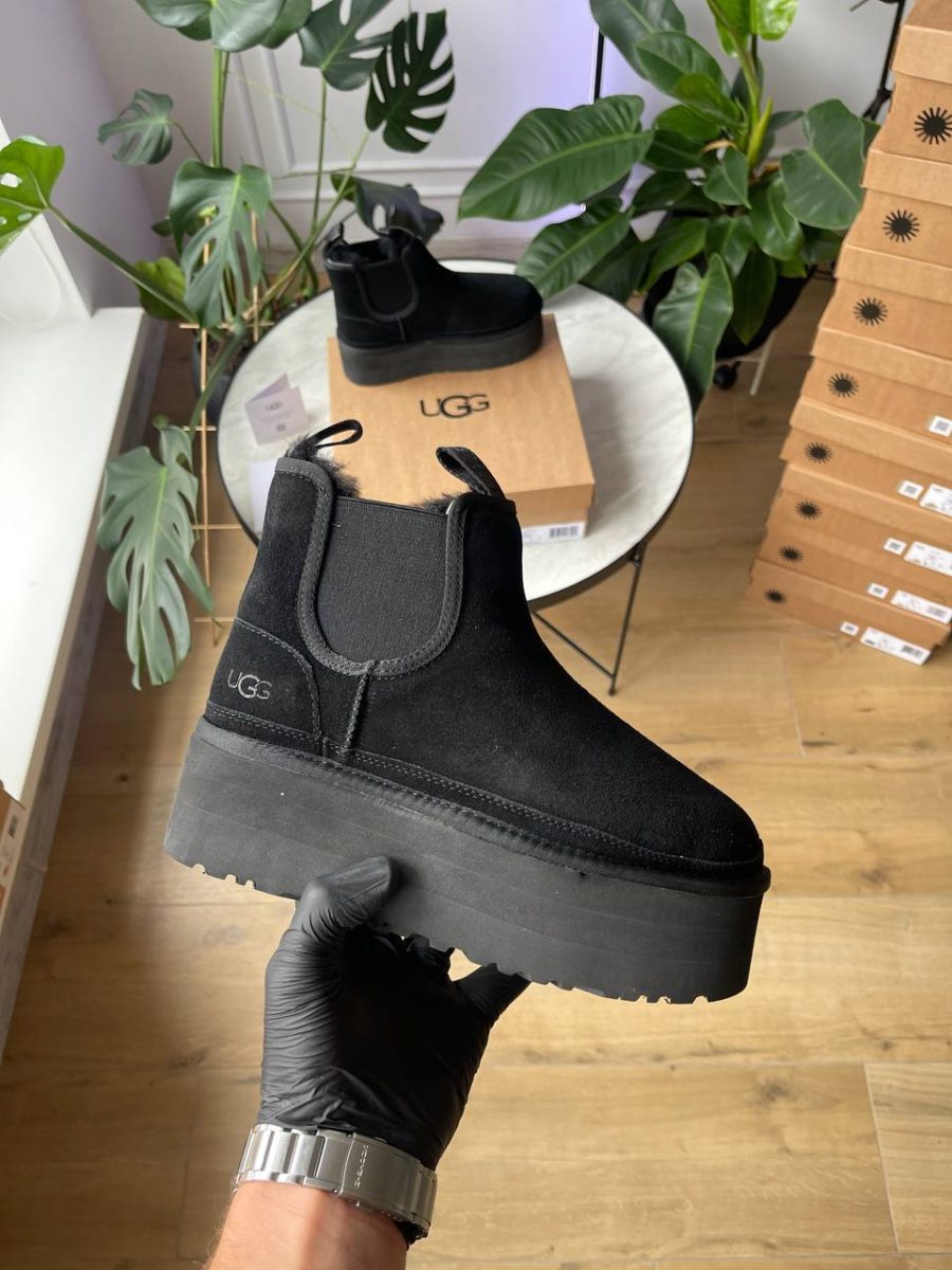 Ботинки UGG Neumel Chelsea Platform Black