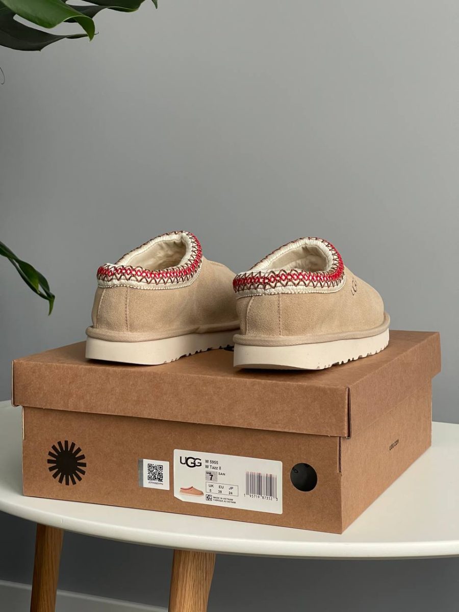 Тапочки UGG Tasman Slipper Sand Dark Cherry