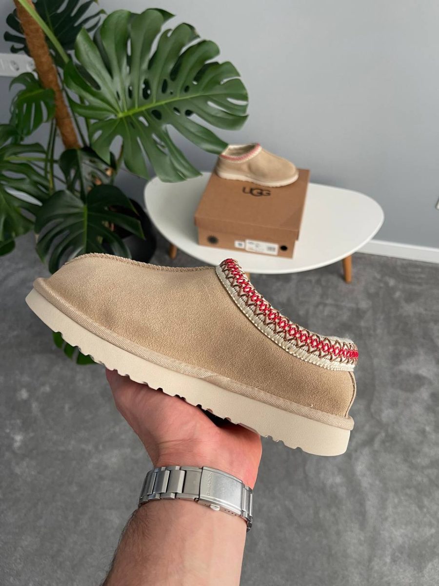 Тапочки UGG Tasman Slipper Sand Dark Cherry