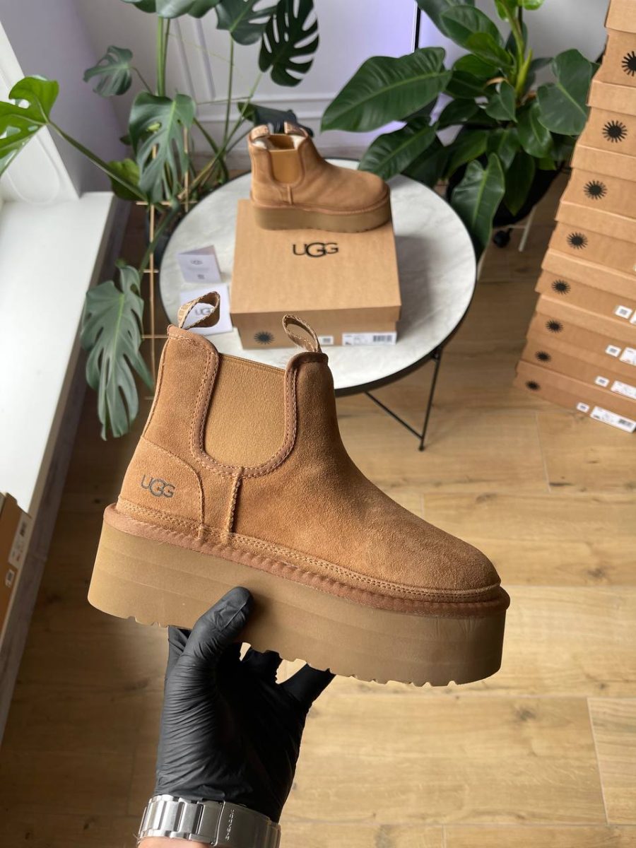 Черевики UGG Neumel Chelsea Platform Chestnut