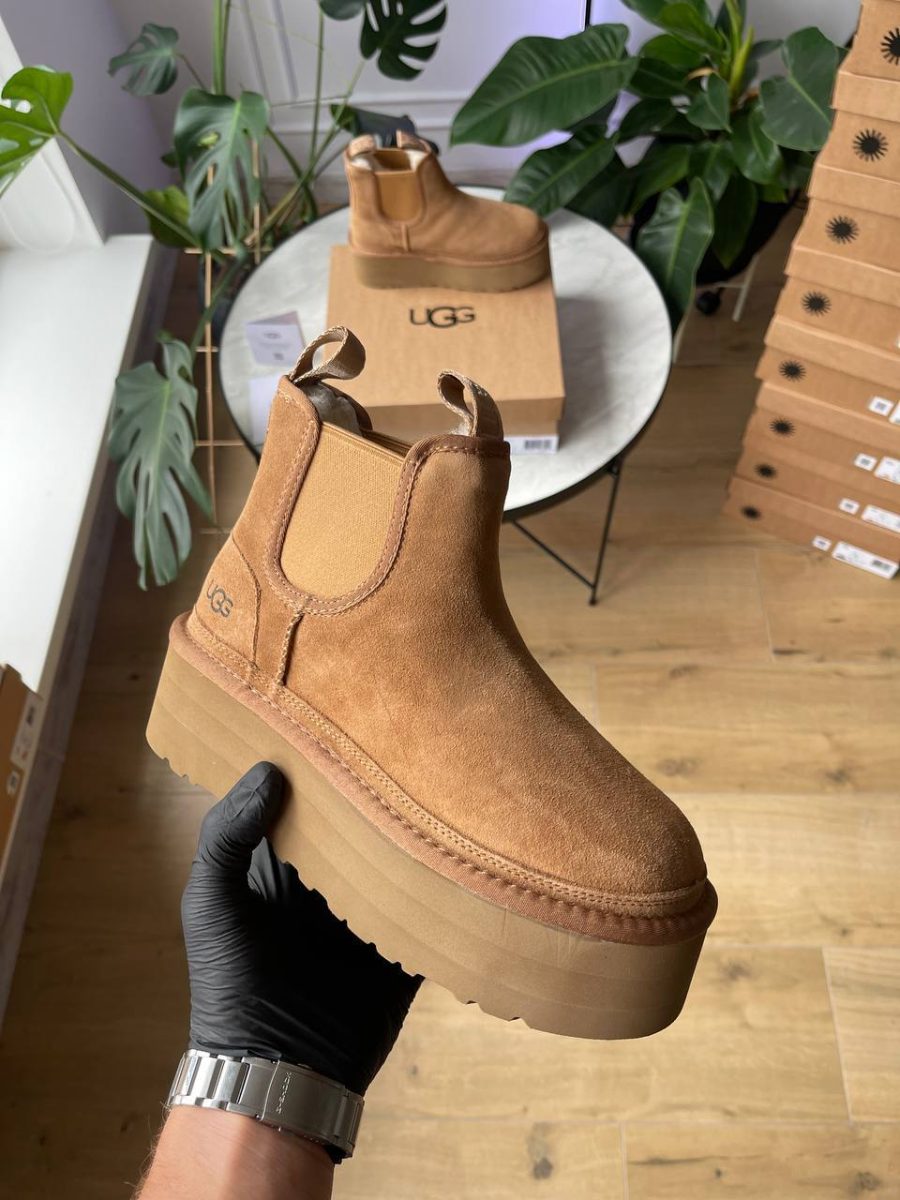 Черевики UGG Neumel Chelsea Platform Chestnut