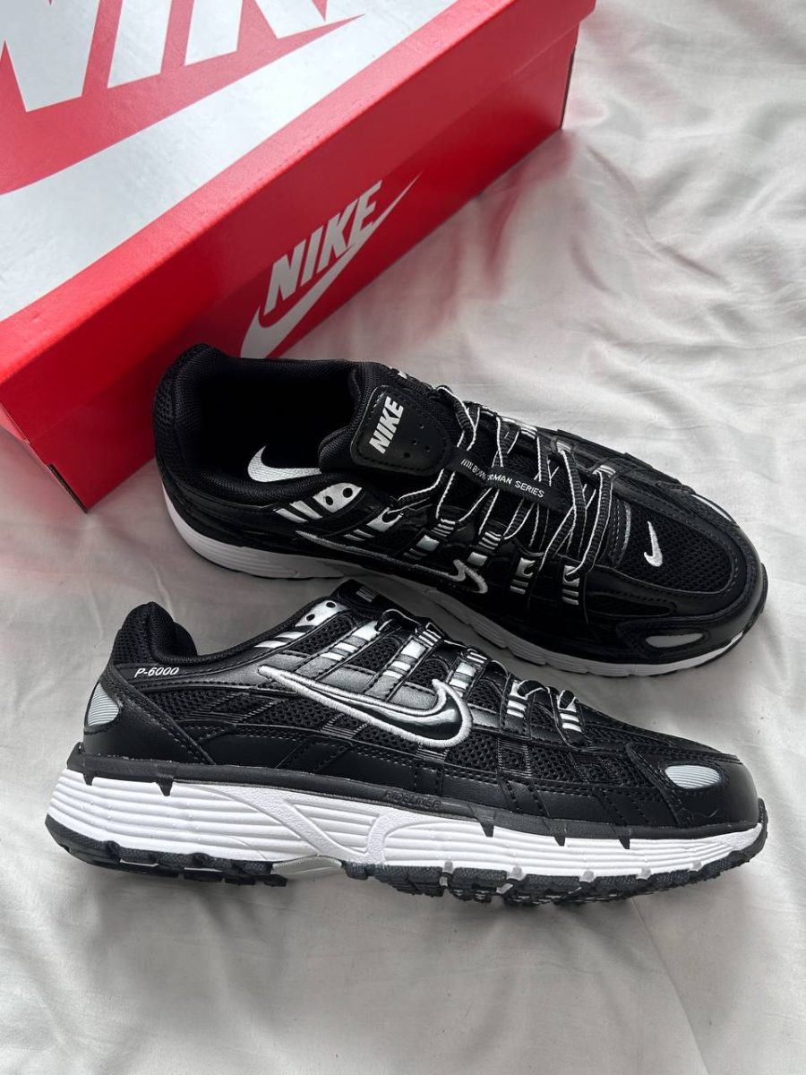 Кроссовки Nike P-6000 Black Metallic Silver